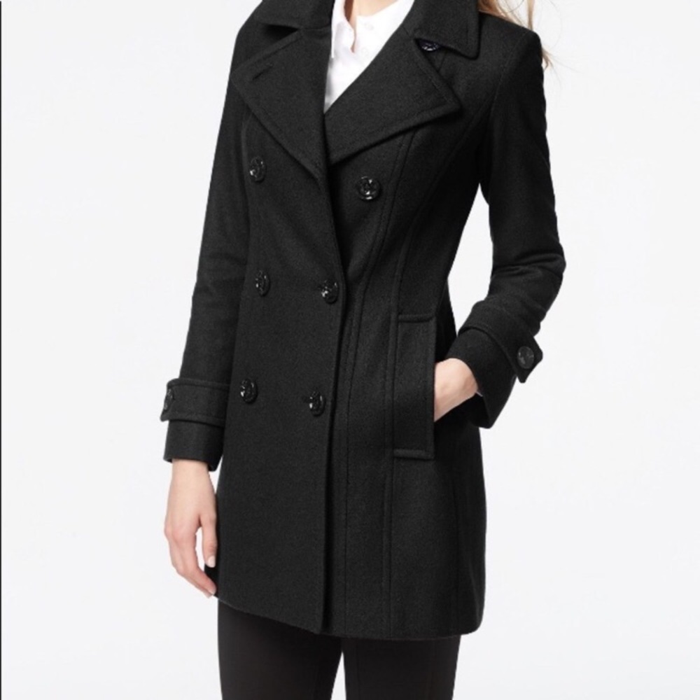 Anne Klein Double-breasted Pea Coat